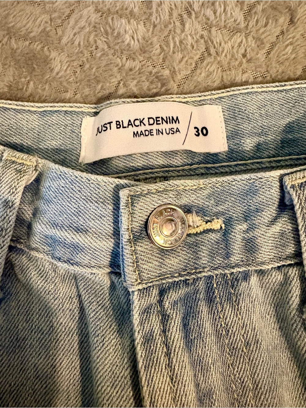 Just Black Light Blue Boyfriend Jeans - 30